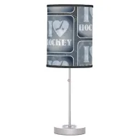 Hockey Love Pattern Table Lamp