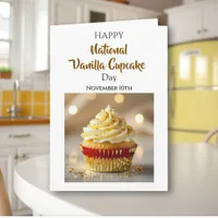 National Vanilla Cupcake Day | November 10th Card
