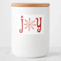 Red Joy with Snowflake Label