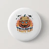 Trumpkin Classic – Spooky Pumpkin Design Button