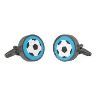 Soccer Ball Football Player Cufflinks