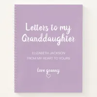 Letters to My Granddaughter Memory Book