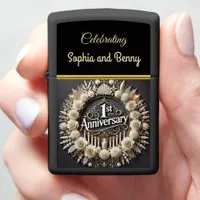 Circular Elegance for Anniversary Bliss Zippo Lighter