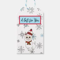 A Gift for You Llama and Snowflakes Christmas Gift Tags