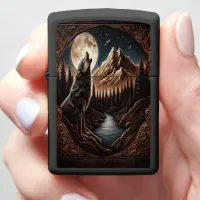 Wolf's Moonlight Howl Zippo Lighter