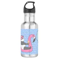 Summer Panda Bird Flamingo Float Fun Child's Stainless Steel Water Bottle