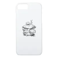 Cottagecore Goblincore Mushroom Snail iPhone 8/7 Case