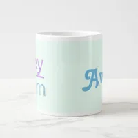 They them pronouns | your name | colorful  giant coffee mug