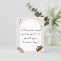 Brown Minimalist Boho Notes Customizable