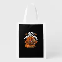 Happy Trumpsgiving Funny Thanksgiving Trumpkin Usa Grocery Bag
