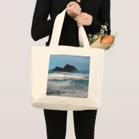 Hawaiian Coast View Large Tote Bag