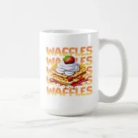 Waffles Covered in Strawberries   Coffee Mug