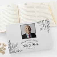 Winter Snowflakes Celebration of Life Memorial Guest Book