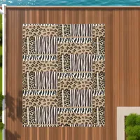 Leopard and Zebra Print Outdoor Rug