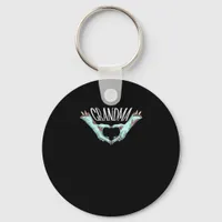 Grandma Zombie Hand Heart Halloween Costume Family Keychain