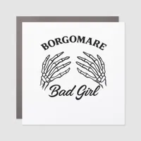 Bgm Bad Girl II Skeleton Heart Hands Edgy Vibe Car Magnet