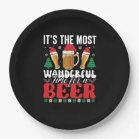 It's The Most Wonderful Time For A Beer Christmas Paper Plates