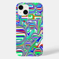 Red, Green, Blue, Abstract Lines Case-Mate iPhone 14 Case