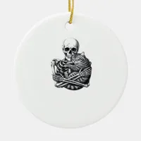 Till Death Do Us Classic & Quote Ceramic Ornament