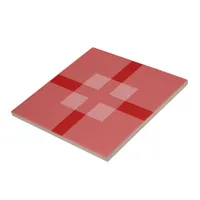 Tile - Overlapping Squares in Shades of Red