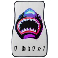 Shark Watercolor Pink Purple Illustration Car Floor Mat