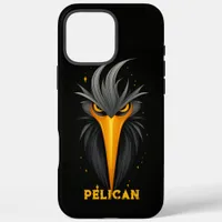 Angry Pelican Black iPhone 16 Pro Max Case