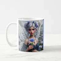 Beautiful September Fairy in Asters Coffee Mug