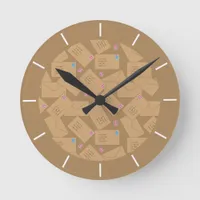 Postman Mail Carrier and Postal Worker Office Round Clock