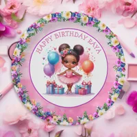 Ballet Themed Girl's Birthday Party Paper Plates