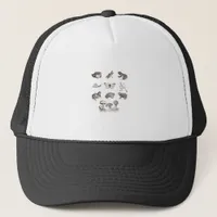 Cottagecore Aesthetic Mushroom Academia Frog Gobli Trucker Hat