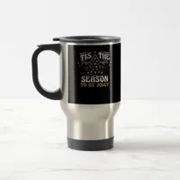 Christmas Tis The Season Cute Jolly Travel Mug