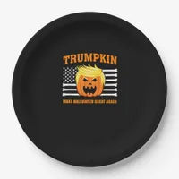 Trumpkin Classic Halloween - Make Halloween Great  Paper Plates