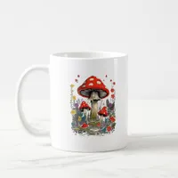 Cottagecore Aesthetic Mushroom Goblincore Minimal  Coffee Mug