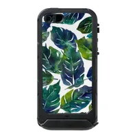 Green and Blue Foliage Philodendron Botanical   Waterproof Case For iPhone SE/5/5s