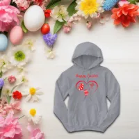 Simple Red Typography Happy Easter | Hoodie