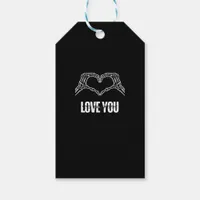 To Death - Skeleton Heart Hands Classic Gift Tags