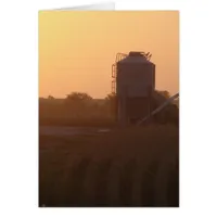Sunset At Harvest Time