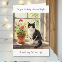 On Your Birthday | Cat Themed Relaxing Day Card