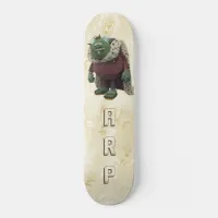 *~* Initials Damask Royal Troll AP89 Skateboard