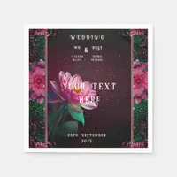 Floral Lotus Wedding Suite | Starry Night Romance Napkins