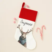 Posh personalized Reindeer Stocking for Christmas