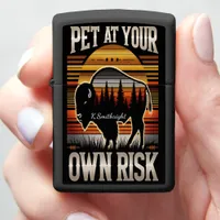 Wild Encounter: Pet At Your Own Risk Zippo Lighter