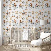 Cowboys, Cowboy Boots and Hats and Teddy Bears Wallpaper