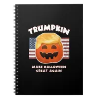 Trumpkin Funny Pumpkin Pie Pun Usa Liberals Hallow Notebook