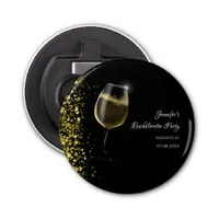 Girls weekend mocktail bachelorette party gold bottle opener