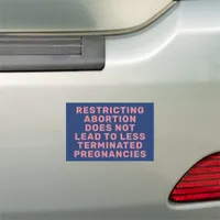 Abortion Restriction Fact Pro-Choice Car Magnet