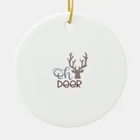 Oh Deer Retro Classic Design Ornament