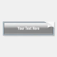 Rectangular Web 2.0 Button White Bumper Sticker