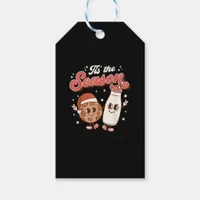 Tis Season Retro 70s 80s Vintage Groovy Cute Gift Tags