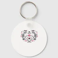 Skeleton Heart Hands Classic Viral Keychain